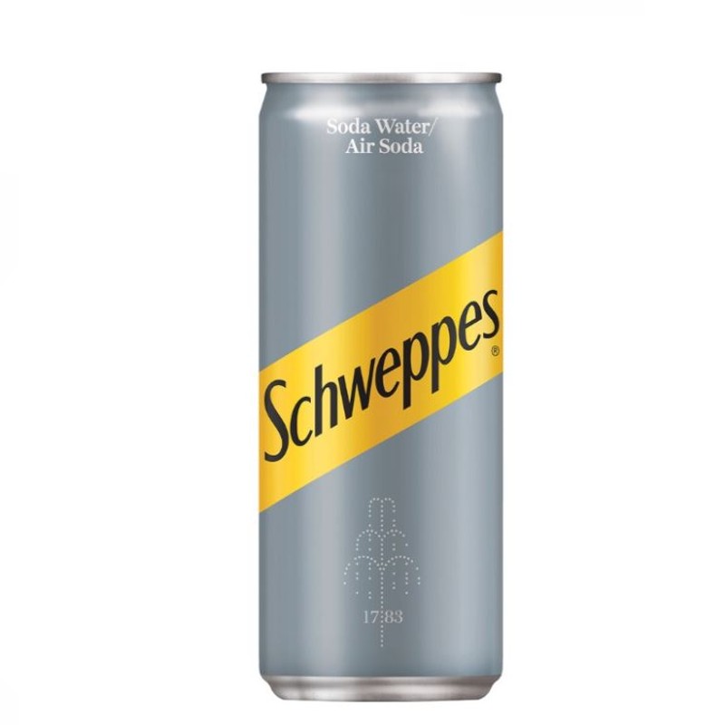 Schweppes Soda Water (24 x 330ml)