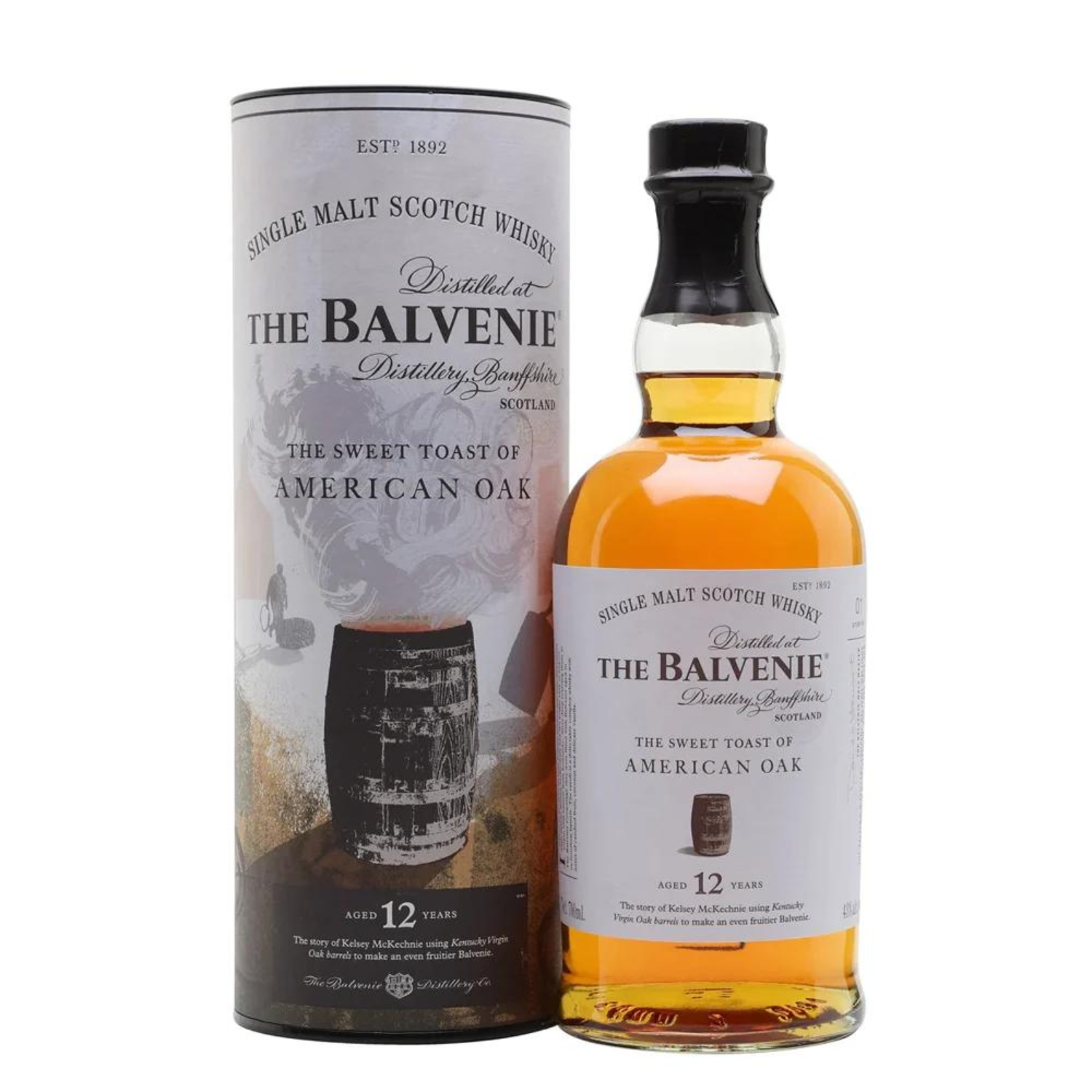 Balvenie 12 Year - The Sweet Toast of American Oak Scotch Whisky 700ml