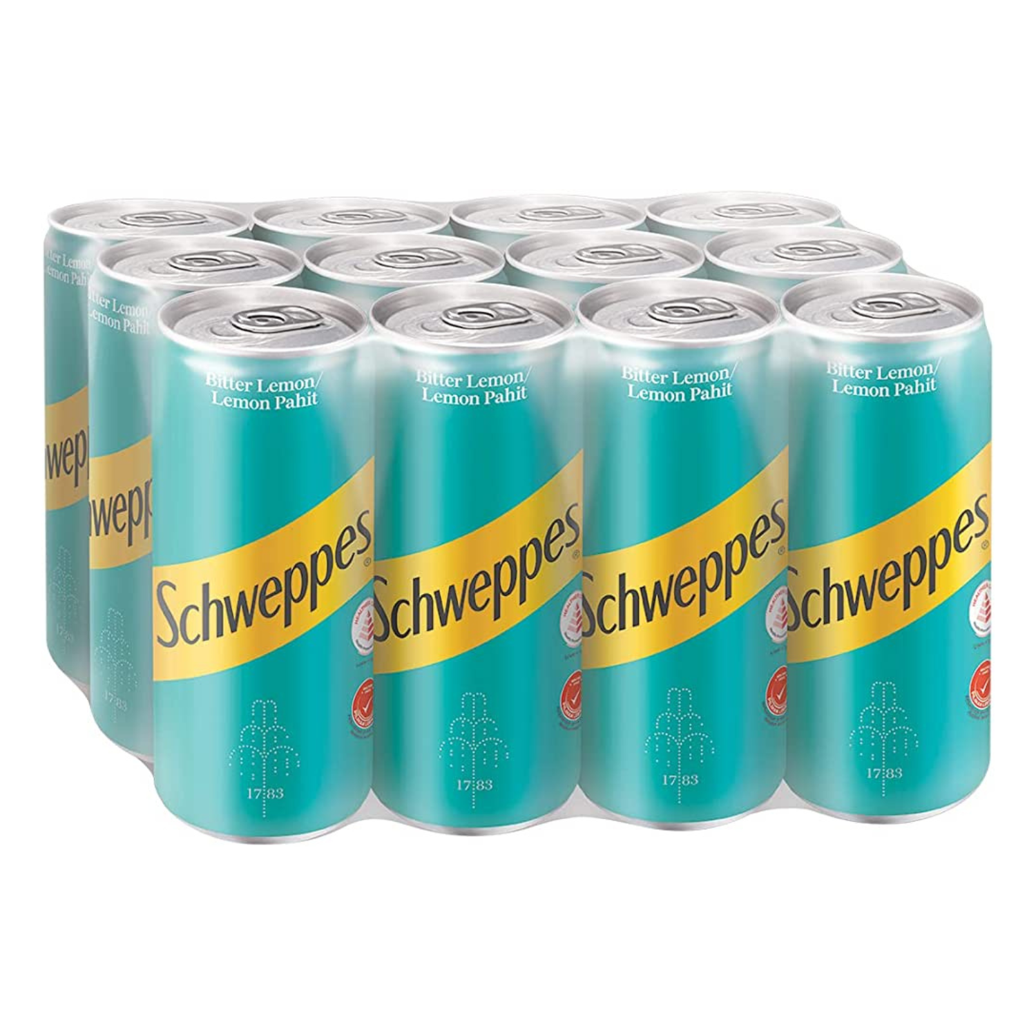Schweppes Bitter Lemon Cans (24 x 330ml) BBF: Jul 2024