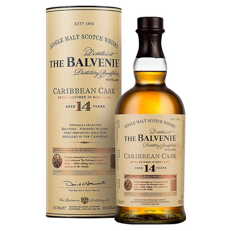 (値下げ)THE BALVENIE CARIBBEAN CASK 14年 Balvenie 14 Years Caribbean Cask Scotch Whisky 700ml – Oak & Barrel