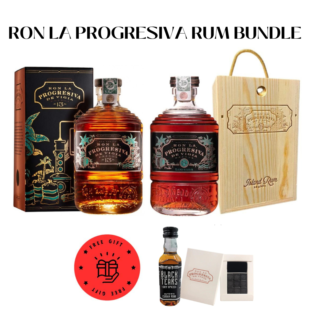 Ron La Progresiva Rum Bundle FOC Chilling Stone & Black Tears Miniature