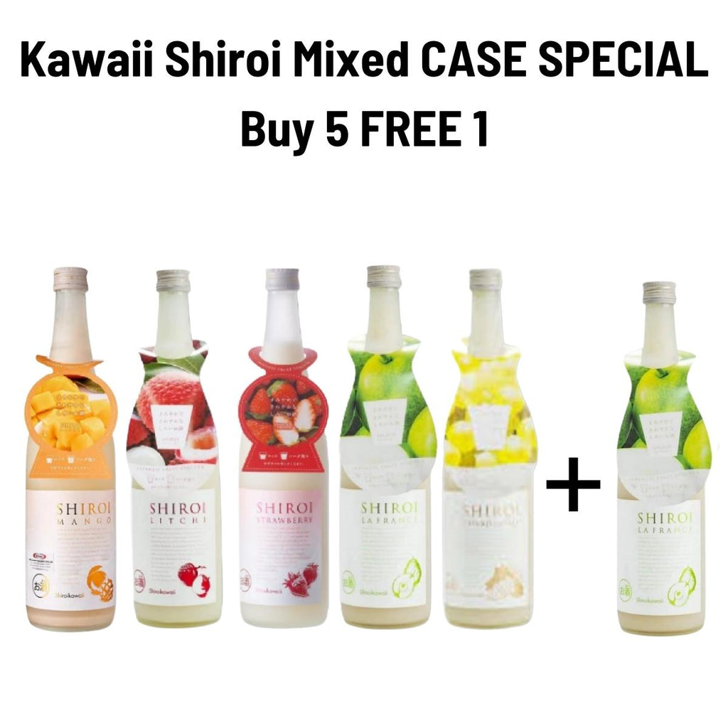 Kawaii Shiroi Mixed CASE SPECIAL Buy 5 FREE 1 Kawaii Shiroi Lafrance 720ml