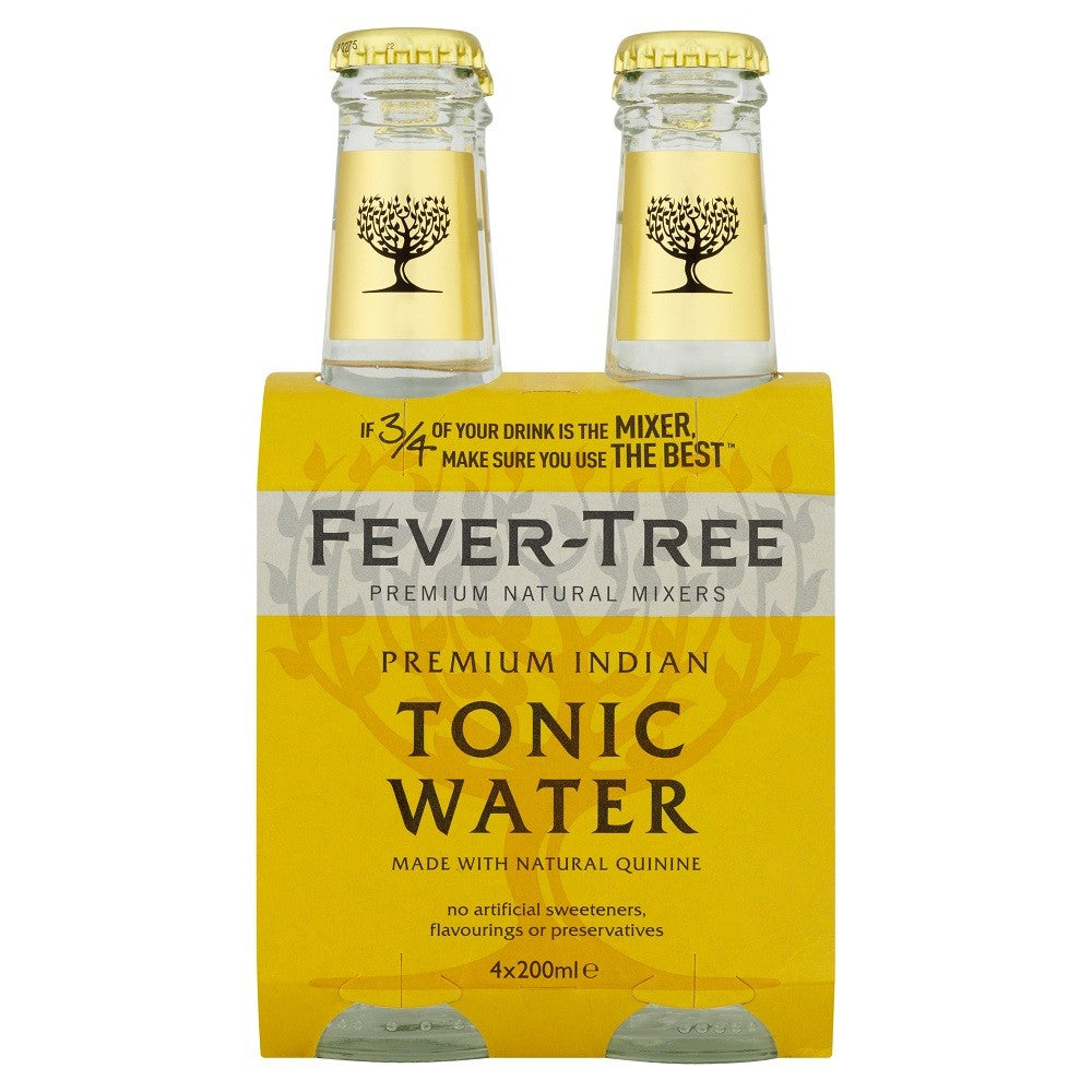 Fever Tree Premium Indian Tonic Water (200ml x 4)