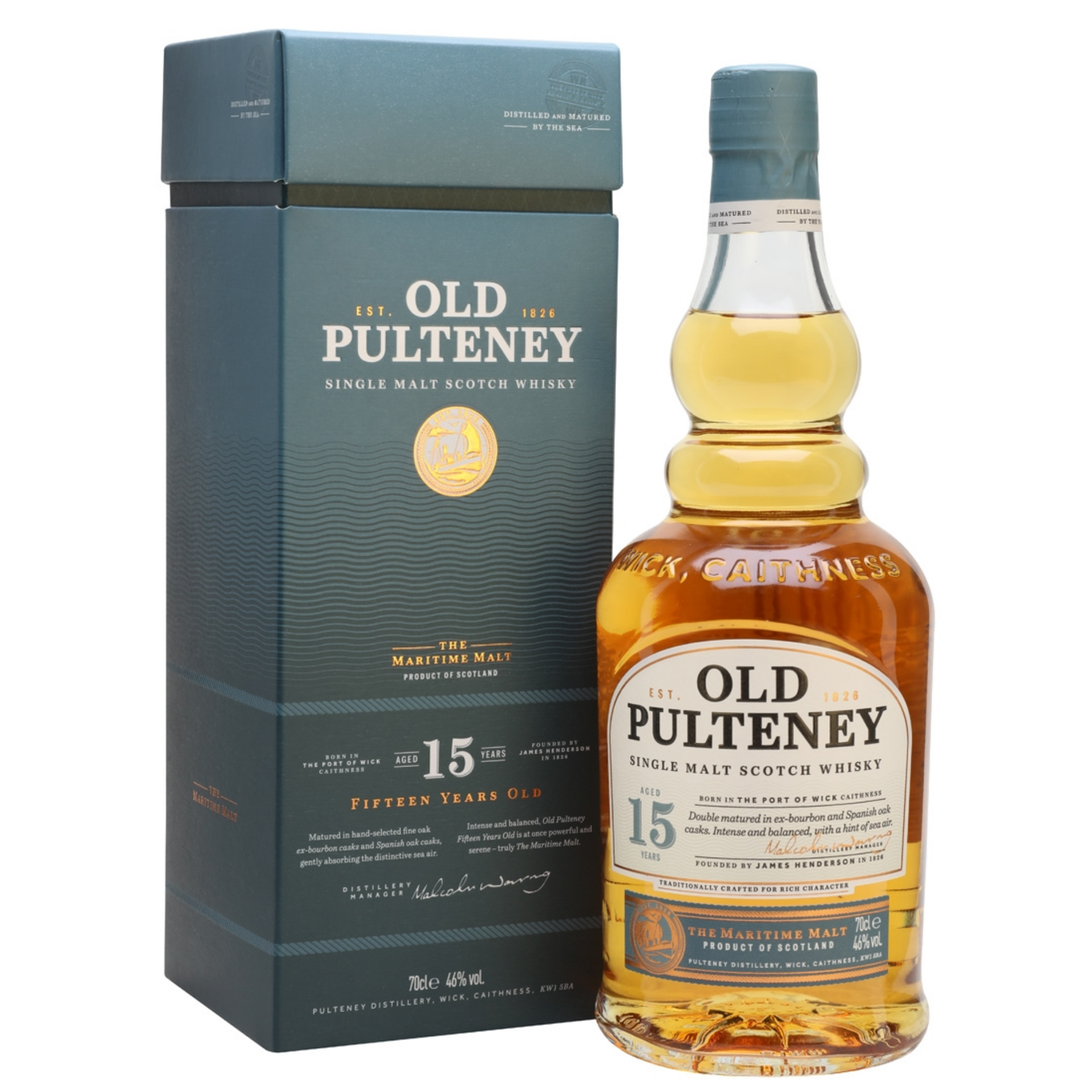 Old Pulteney 15 Year Old Single Malt Whisky 700ml