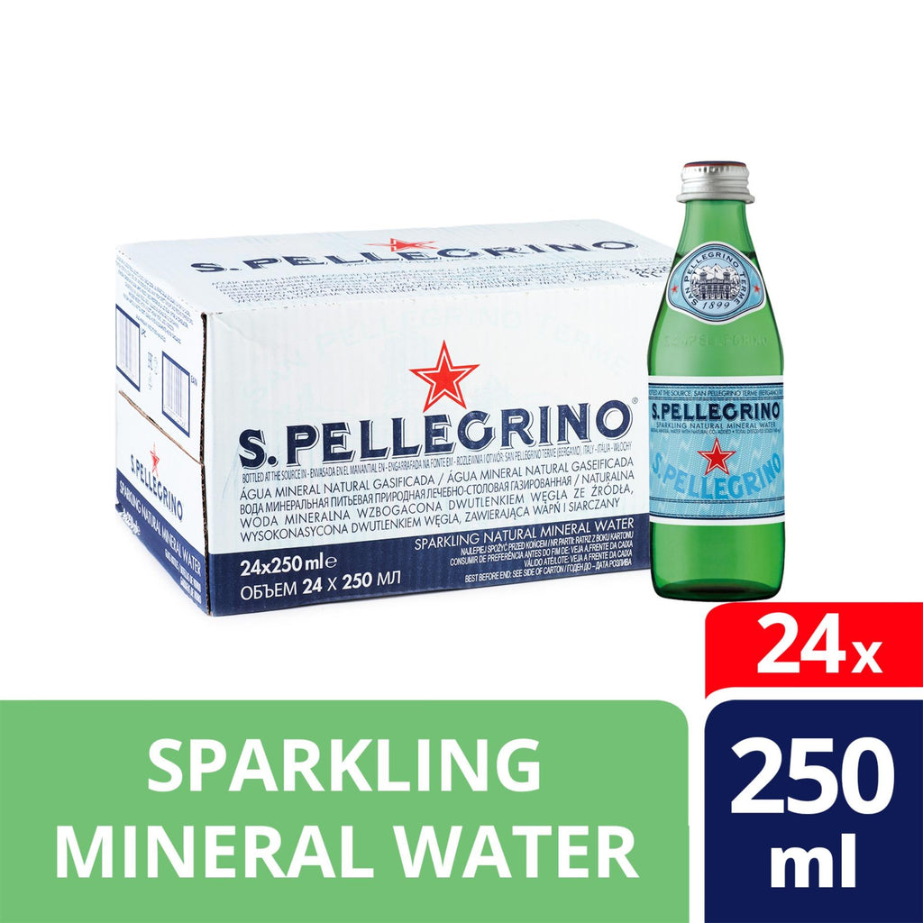 San Pellegrino Sparkling Mineral Water (24 x 250ml) BBD: Feb 2026