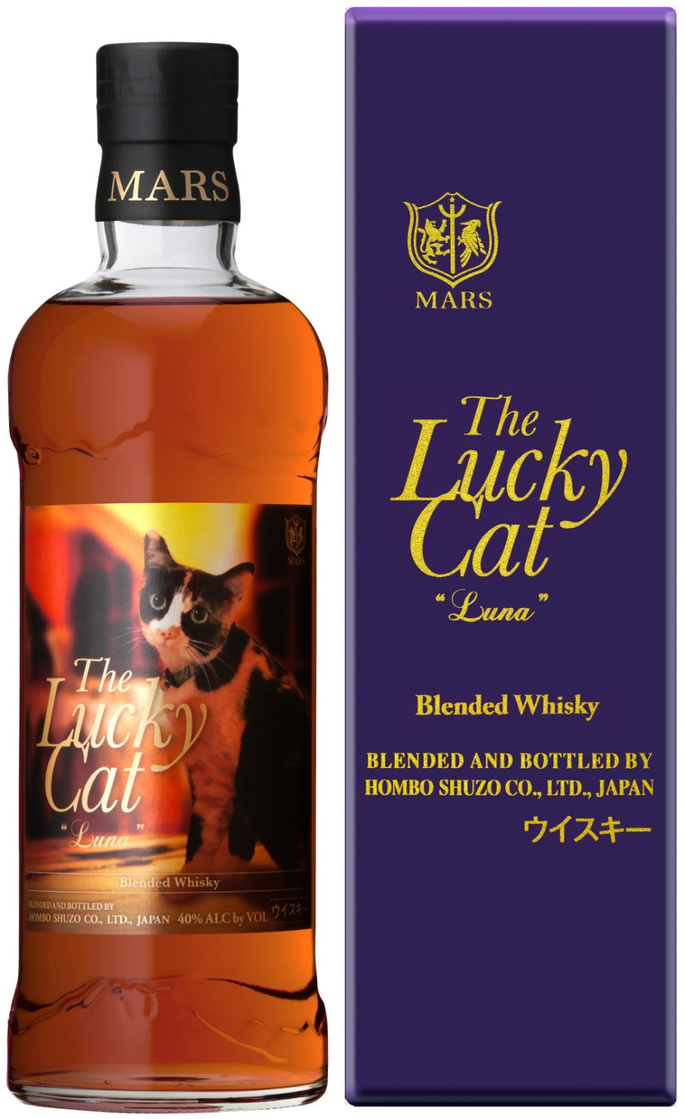 The Lucky Cat Luna Japanese Blended Whisky 700ml