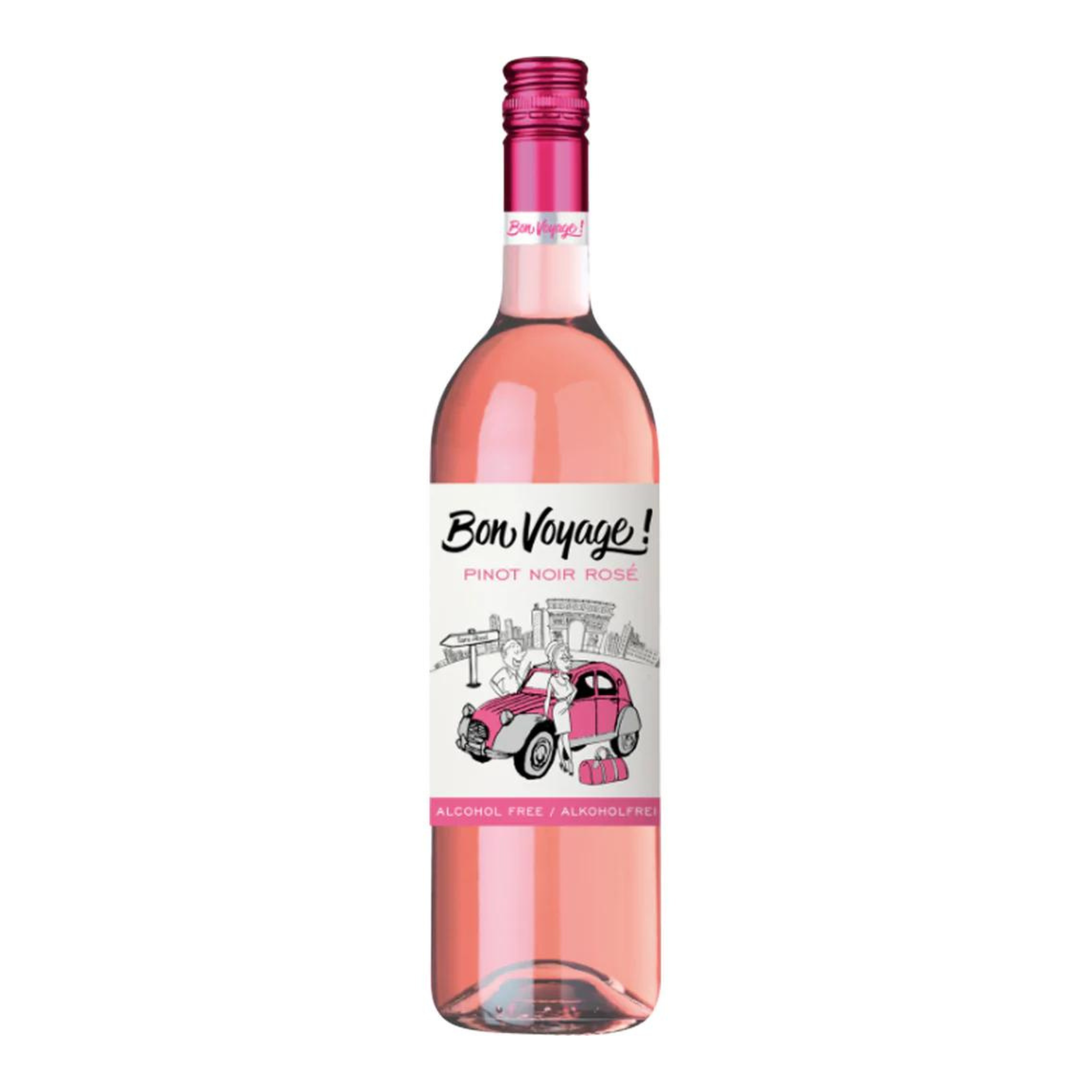 Bon Voyage Pinot Noir Rose 750ml (Alcohol Free) BBF: Jun 2024