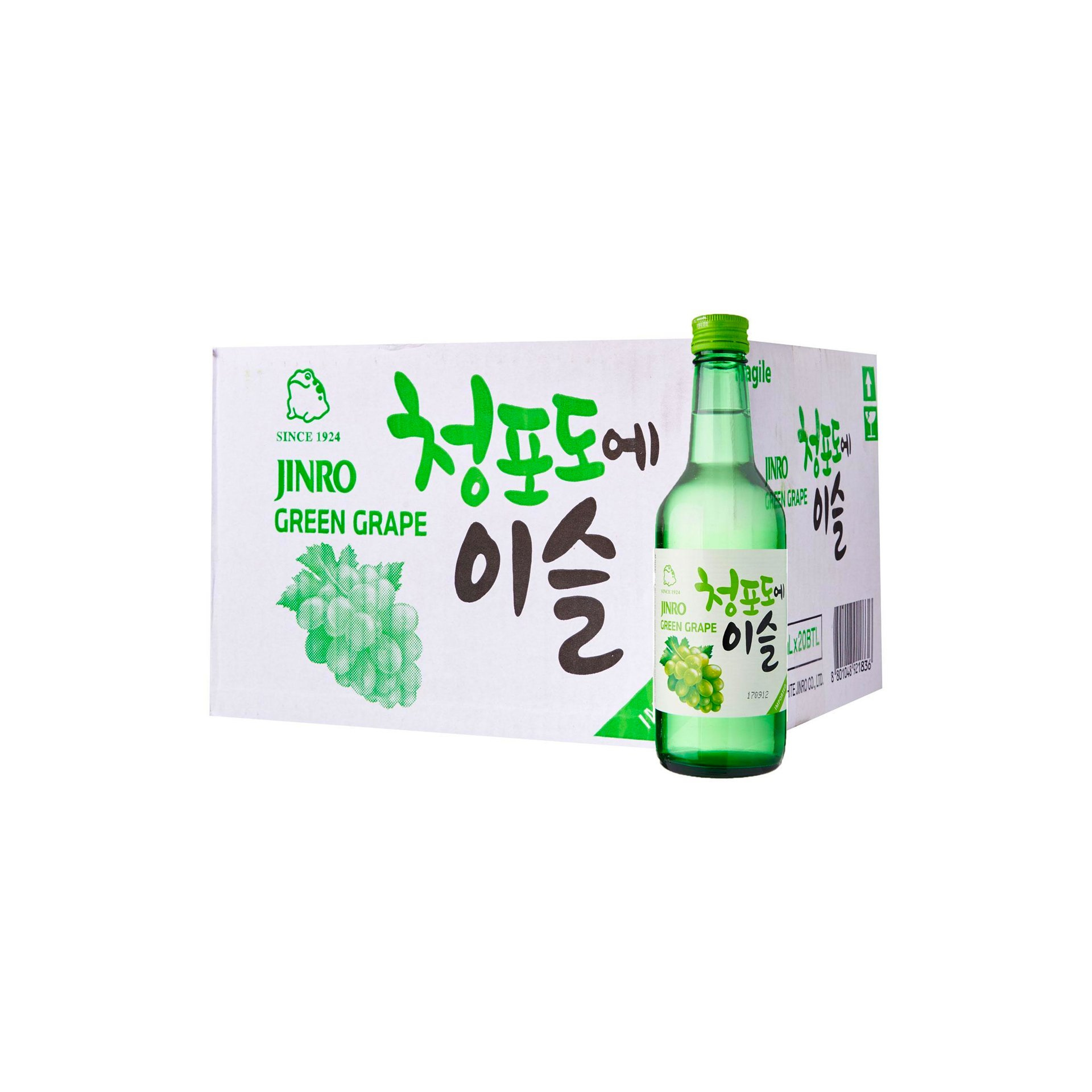 Chamisul Jinro Green Grape Soju (20 x 360ml)