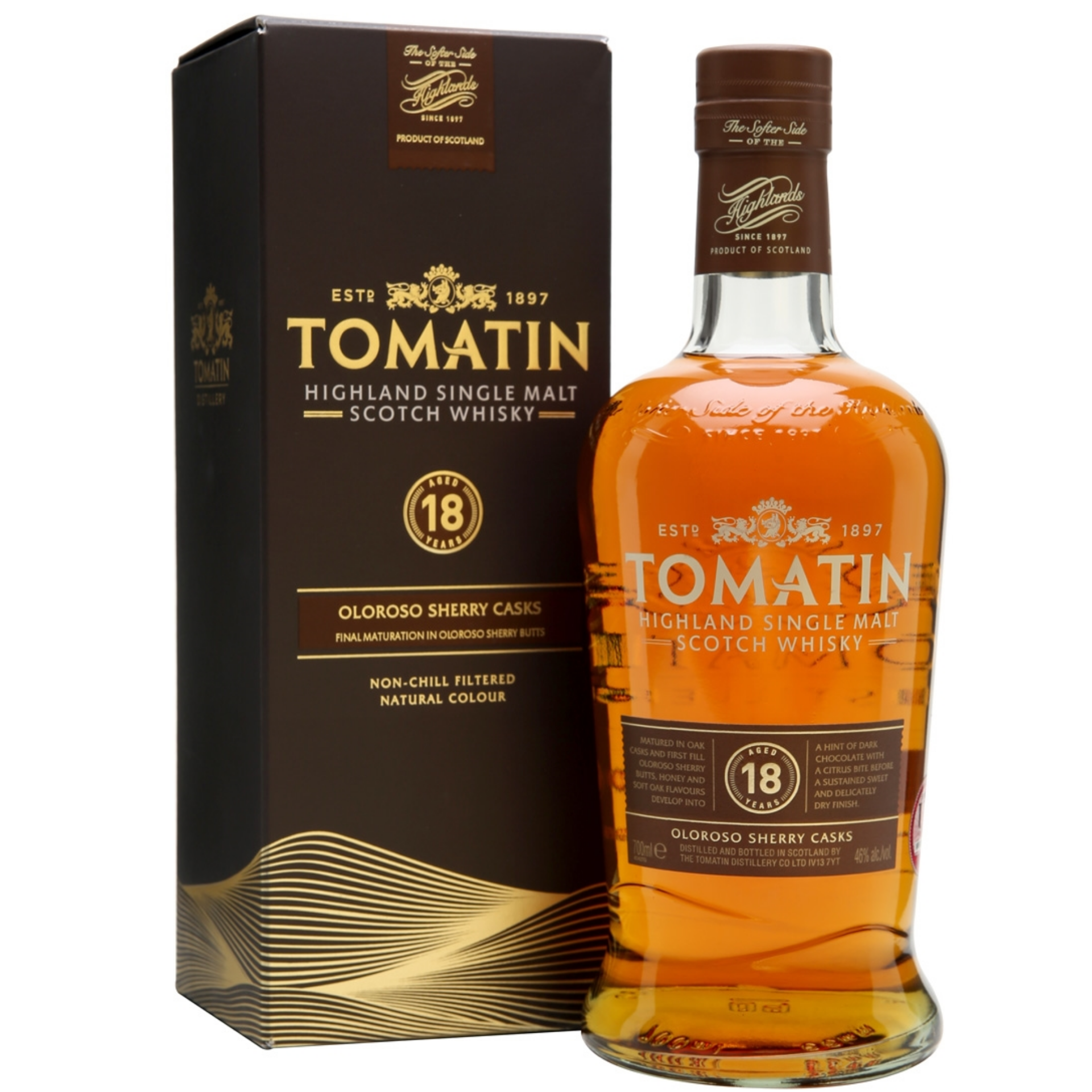 Tomatin 18 Year Old Single Malt Whisky 700ml