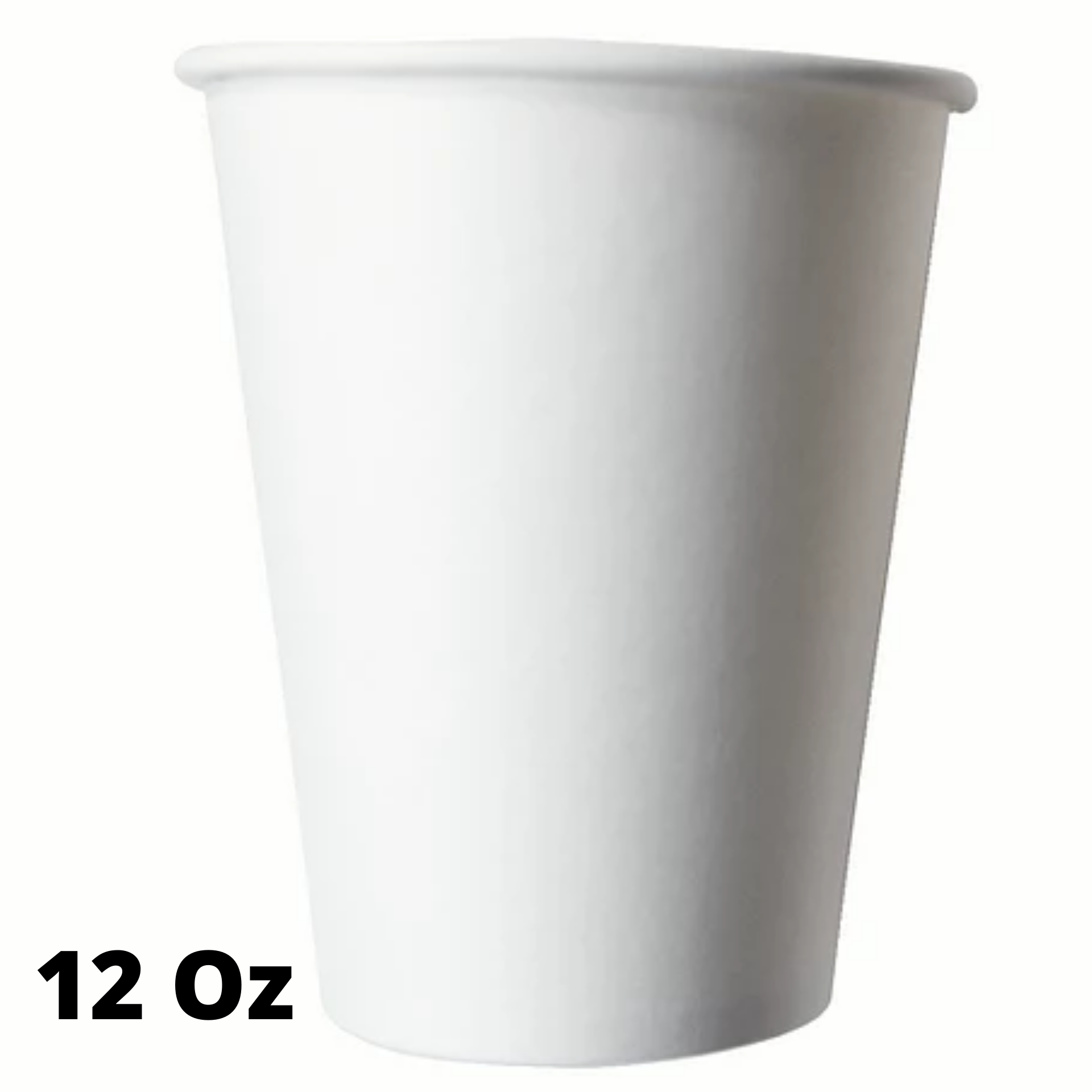 eco-u 12 Oz White Paper Cups (50 Pieces)